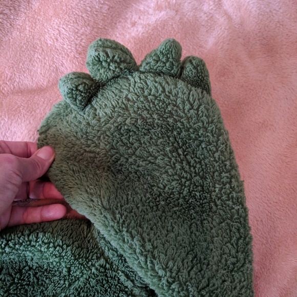 Little Rebels cozy & fuzzy dinosaur jacket 24 mos - Picture 4 of 5